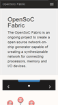 Mobile Screenshot of opensocfabric.org